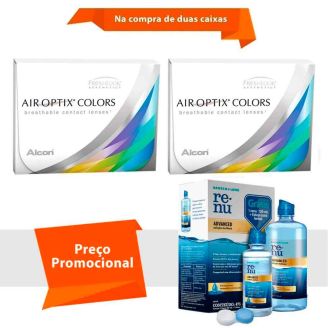 Air Optix Colors com Grau com Renu Advanced