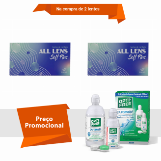 Combo All Lens Soft Plus - Anual Com Opti Free