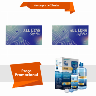 Combo All Lens Soft Plus - Anual Com Renu Advanced