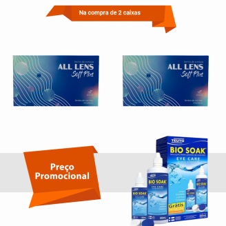 Combo All Lens Soft Plus - Mensal Com Bio Soak