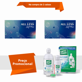 Combo All Lens Soft Plus - Mensal Com Opti Free