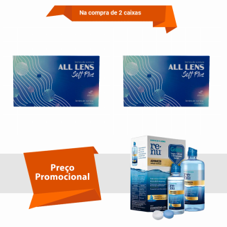 Combo All Lens Soft Plus - Mensal Com Renu Advanced