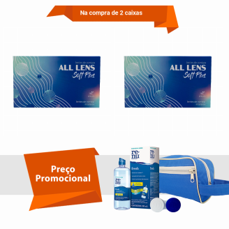 Combo All Lens Soft Plus - Mensal Com Kit Renu Fresh