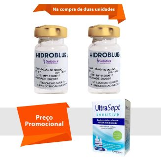 Combo Hidroblue UV Tórica para Astigmatismo com UltraSept Sensitive