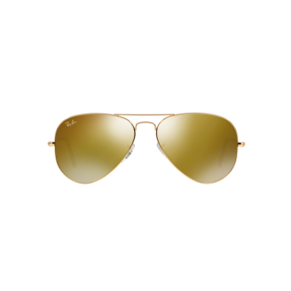 Óculos de Sol Ray-Ban Aviator RB 3025 W3276 Espelhada Marrom Dourada e Dourado 58