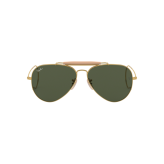 Óculos de Sol Ray-Ban Outdoorman RB 3030 L0216 Verde e Dourado 58