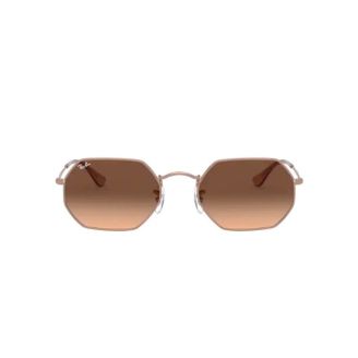 Óculos de Sol Ray-Ban Octagonal RB 3556N 9069A5 Pink Gradlent Brown + ar blue e Bronze 53